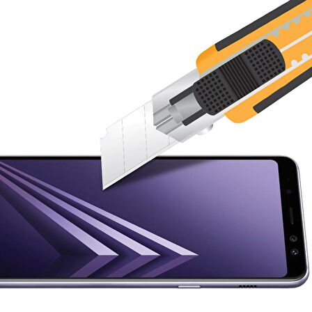 Buff Glass Galaxy A8 2018 ile Uyumlu Ekran Koruyucu Cam