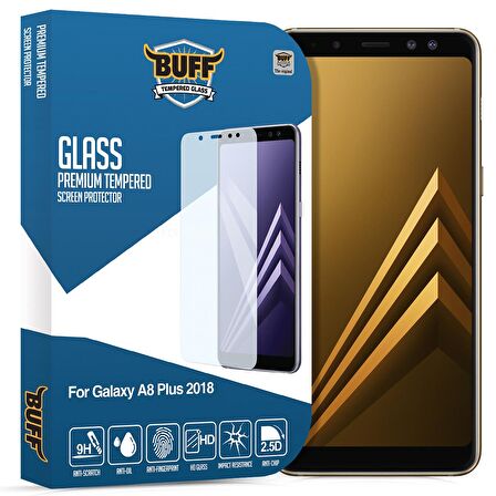 Buff Glass Galaxy A8 Plus 2018 ile Uyumlu Eran Koruyucu Cam