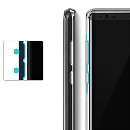 Buff Galaxy Note 9 ile Uyumlu Air Bumper Kılıf Black