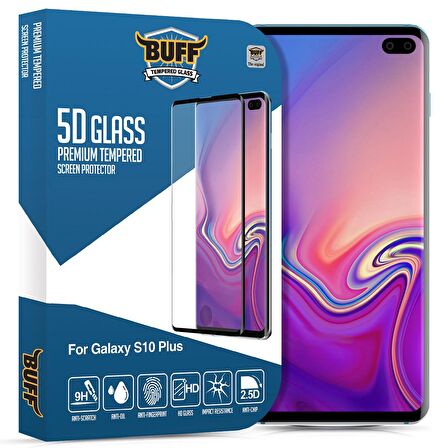 Buff Galaxy S10 Plus 5D Glass Ekran Koruyucu