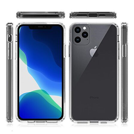 BUFF iPhone 11 Pro Air Hybrid Kılıf Crystal Clear
