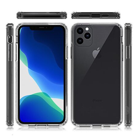 BUFF iPhone 11 Pro Air Hybrid Kılıf Smoke Black