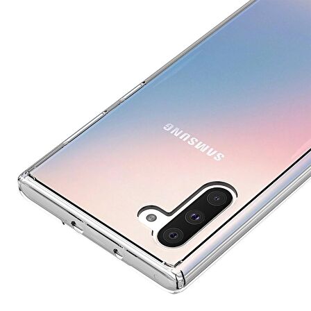 Buff Galaxy Note 10 ile Uyumlu Air Hybrid Kılıf Crystal Clear