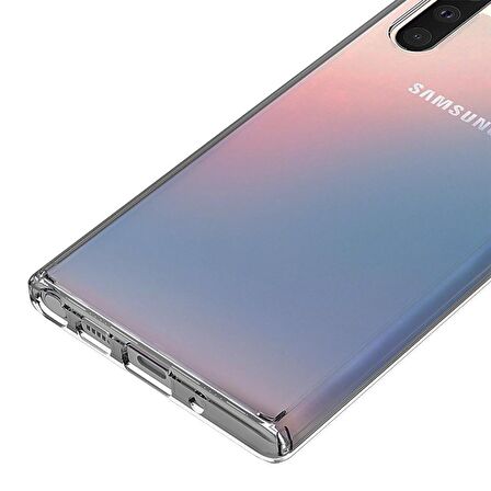 Buff Galaxy Note 10 ile Uyumlu Air Hybrid Kılıf Smoke Black