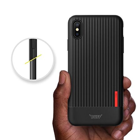 Buff iPhone XS Max ile Uyumlu  Single Fit Kılıf Black