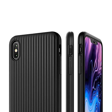 Buff iPhone XS Max ile Uyumlu  Single Fit Kılıf Black