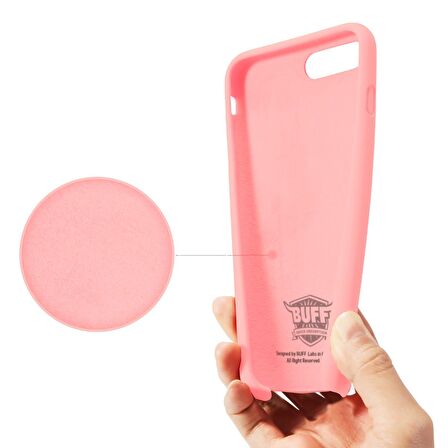 Buff iPhone 8/7 ile Uyumlu Rubber Fit Kılıf Pink Sand