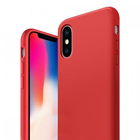 Buff iPhone Xs/X Rubber Fit Kılıf Red