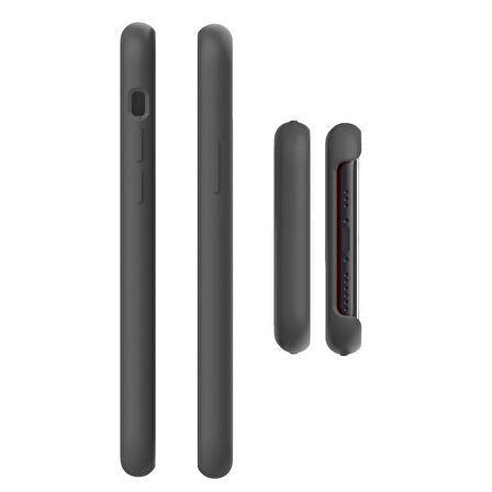 Buff iPhone 11 Pro Max ile Uyumlu Rubber Fit Kılıf Dark Olive
