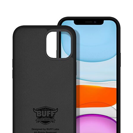 Buff iPhone 12 Mini Rubber S Kılıf Black