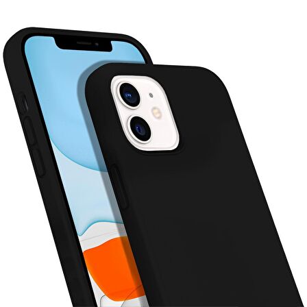 Buff iPhone 12 Mini Rubber S Kılıf Black