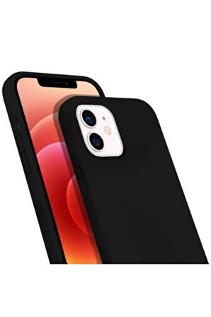 Buff iPhone 12 / 12 Pro Rubber S Kılıf Black