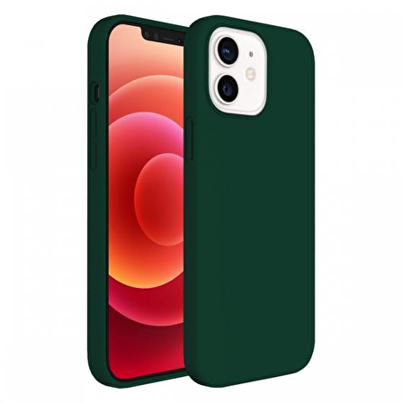 Buff iPhone 12 / 12 Pro Rubber S Kılıf Green