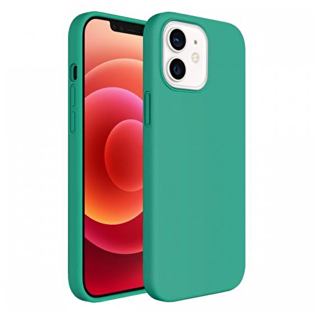 Buff iPhone 12 / 12 Pro ile Uyumlu Rubber S Kılıf Cornflower