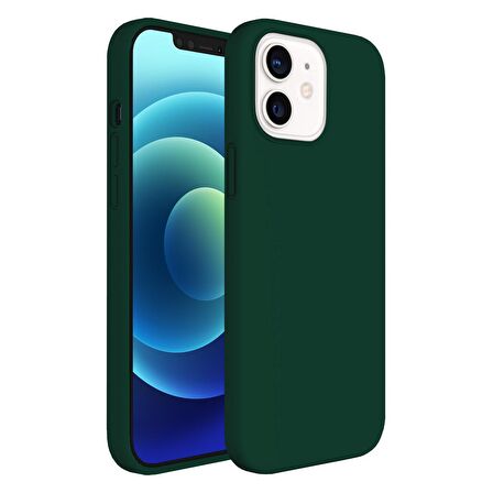 Buff iPhone 12 Pro Max Rubber S Kılıf Green