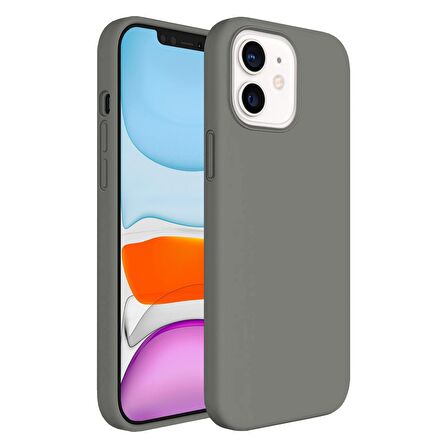 Buff iPhone 11 Rubber S Kılıf Gray