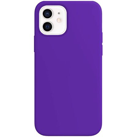 Buff iPhone 12 Mini Rubber S Kılıf Purple