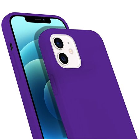 Buff iPhone 12 Mini Rubber S Kılıf Purple