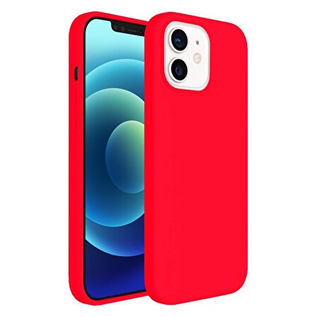 Buff iPhone 12 Mini Rubber S Kılıf Neon Pink