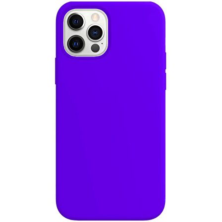 Buff iPhone 12 Pro Max Rubber S Kılıf Purple