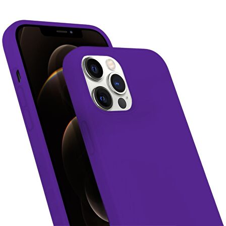 Buff iPhone 12 Pro Max Rubber S Kılıf Purple