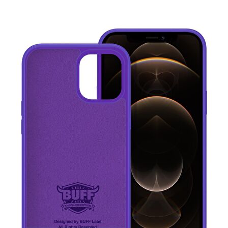 Buff iPhone 12 Pro Max Rubber S Kılıf Purple