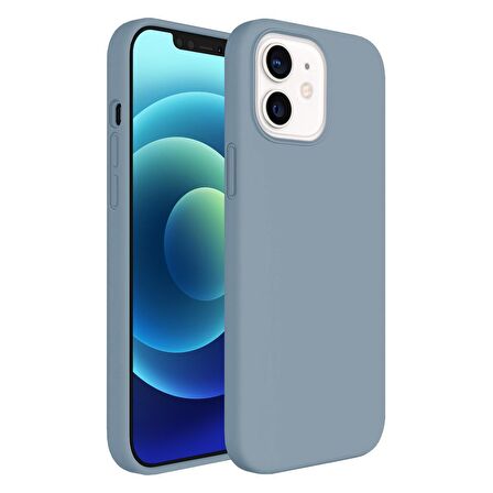 Buff iPhone 12 Mini Rubber S Kılıf Ice Blue