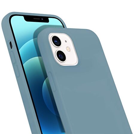 Buff iPhone 12 Mini Rubber S Kılıf Ice Blue