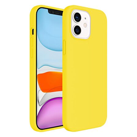 Buff iPhone 11 Rubber S Kılıf Yellow