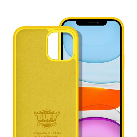 Buff iPhone 11 Rubber S Kılıf Yellow