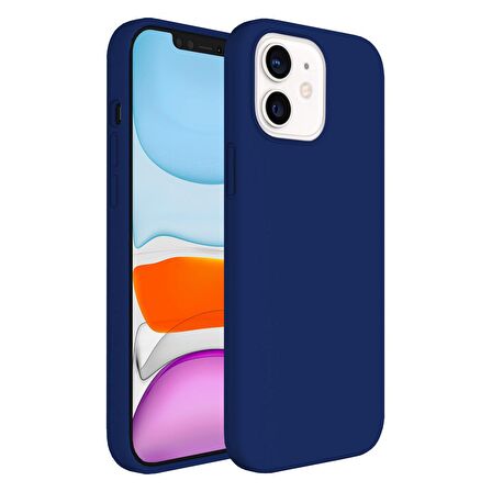 Buff iPhone 11 Rubber S Kılıf Navy Blue