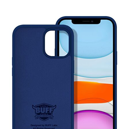 Buff iPhone 11 Rubber S Kılıf Navy Blue