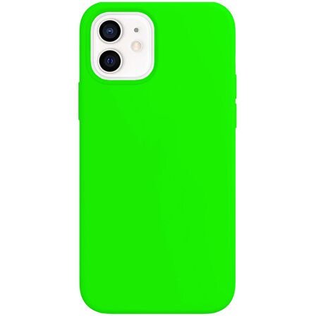 Buff iPhone 12 Mini Rubber S Kılıf Neon Green