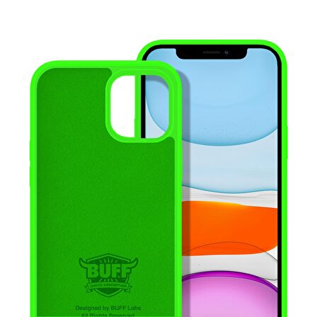 Buff iPhone 11 ile Uyumlu Rubber S Kılıf Neon Yeşil