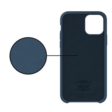 Buff iPhone 11 Rubber Fit Kılıf Navy Blue