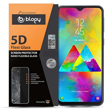 Buff Blogy Galaxy M20 Flexi 5D Ekran Koruyucu