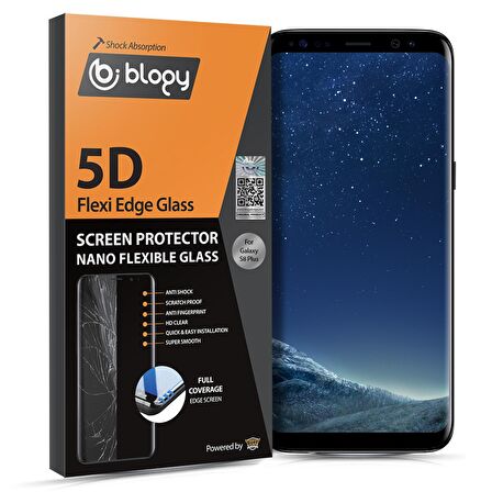 Buff Blogy Galaxy S8 Plus Flexi Edge 5D Ekran Koruyucu