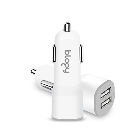 Blogy 3.4A Dual Usb Araç Şarj Seti Type-C