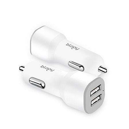 Blogy 3.4A Dual Usb Araç Şarj Seti Type-C