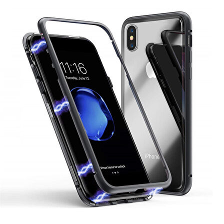 Blogy iPhone Xs Max Magnetic Case Kılıf