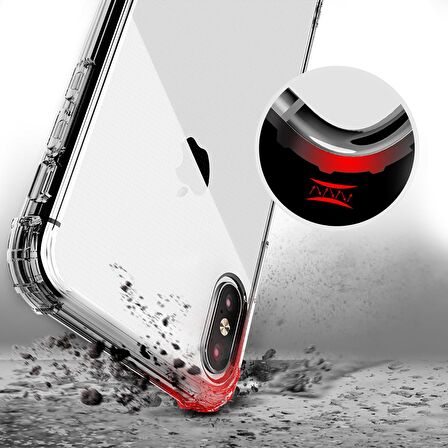 Blogy iPhone Xs Max ile Uyumlu Crystal Fit Kılıf Smoke Black