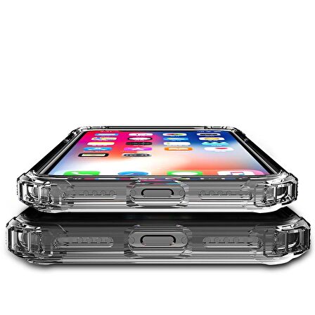 Blogy iPhone Xs Max ile Uyumlu Crystal Fit Kılıf Smoke Black