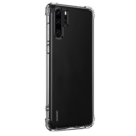 Blogy Huawei P30 Pro ile Uyumlu Crystal Fit Kılıf Smoke Black