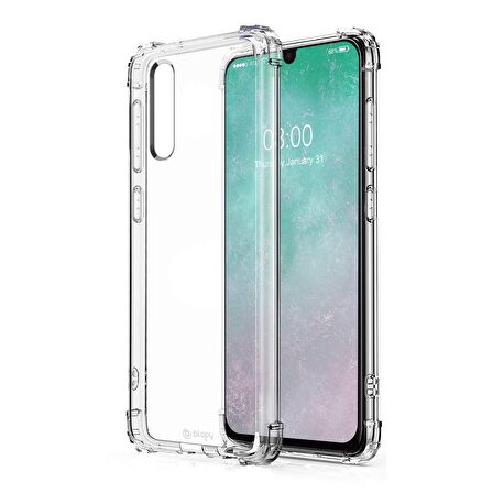 Blogy Galaxy A50 Crystal Fit Kılıf Crystal Clear