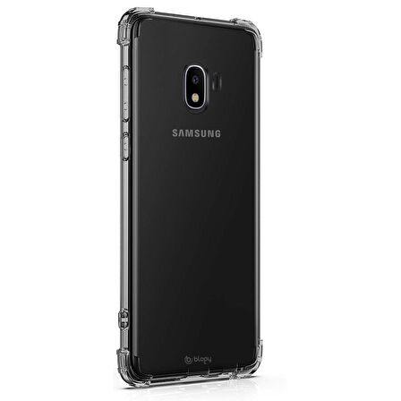 Blogy Galaxy J4 Crystal Fit Kılıf Smoke Black