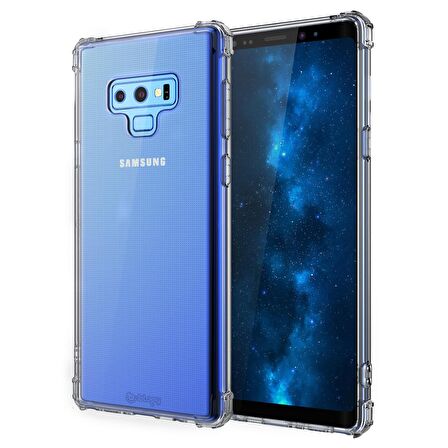 Blogy Galaxy Note 9 Crystal Fit Kılıf Smoke Black