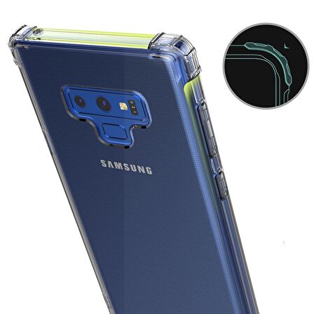 Blogy Galaxy Note 9 Crystal Fit Kılıf Smoke Black