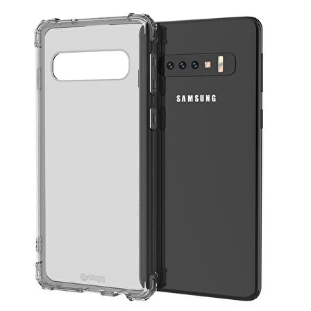 Blogy Galaxy S10 Crystal Fit Kılıf Smoke Black