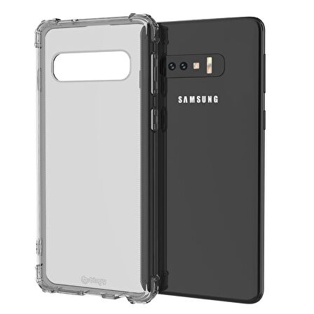 Blogy Galaxy S10e Crystal Fit Kılıf Smoke Black