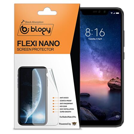 Buff Blogy Xiaomi Redmi Note 6 Pro Flexi Nano Ekran Koruyucu